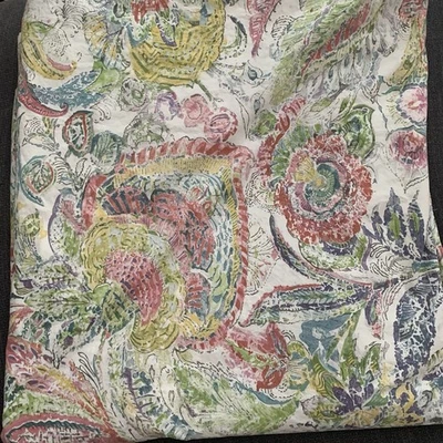 Funda nórdica Pottery Barn de algodón orgánico multicolor Queen completa Foto 1 de 4