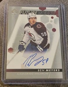 Reloj Future 2022-23 SP Auténtico Ben Meyers Rookie Automático/999 - Avalanche  - Imagen 1 de 2