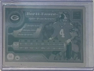 1/1 BRETT FAVRE 2000 PACIFIC AURORA CARD PRINTING PLATE GREEN BAY PACKERS 1 OF 1 - Bild 1 von 2