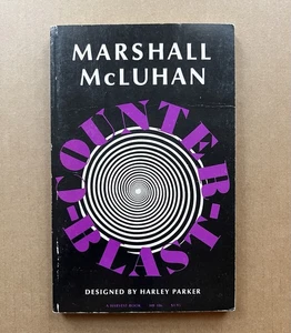 Marshall McLuhan Counterblast 1969 Harvest Book 1st Ed Harley Parker Design - Picture 1 of 9