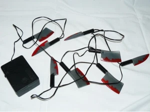 RARE Musical Halloween String Lights Bloody Knives & Cleavers Michael Myers Song - Picture 1 of 1