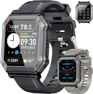 2025 Smartwatch Bluetooth Touchscreen Herren Fitness Tracker Armband Pulsuhr DE - Bild 1 von 14