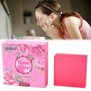 YILINNA Rose Essential Oil Soap - Handmade Body Rose Essential-Soap UK Oil N5Q5 - Picture 1 of 8