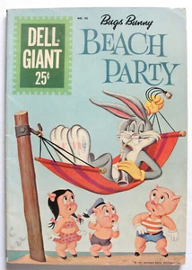 DELL GIANT #46 BUGS BUNNY BEACH PARTY VG Silver Age Looney Tunes Comic 1961 - Picture 1 of 8