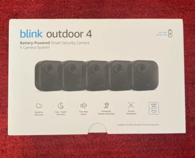 Blink Outdoor 4 (4th Gen) Security Camera System, 5-Pack - Image 1 of 4