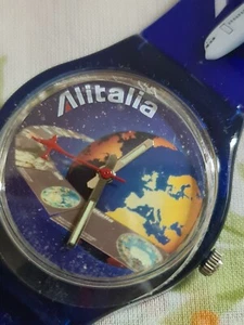   Alitalia Plastic Hand Watch In Plastic Box -Never Been Used - Picture 1 of 11