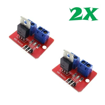 ENVISTIA 2Pcs IRF520 24V MOSFET Driver Module for Raspberry Pi Arduino ARM Robotics