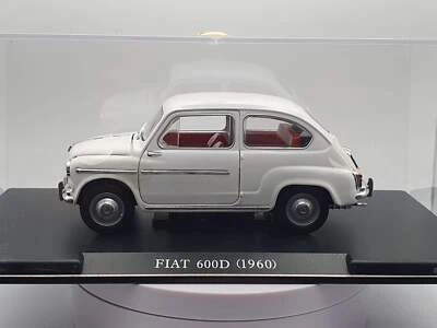 Fiat 600 D 1960 Leo Model 1/24 Bianco - Immagine 1 di 4