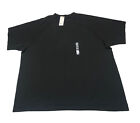 Uniqlo Black Crew Neck Raglan Half Short Sleeve Cotton Shirt Nwt Men Size 3Xl