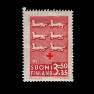 Finland, Scott B56, Semi-Postal, Eastern Bothnia, 1943, MH - Image 1 of 2