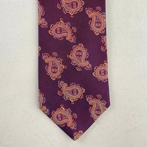 Brooks Brothers Tie NWT Purple Iridescent Paisley Print Silk Necktie RV $98 - Picture 1 of 3