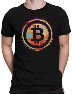 Bitcoin Badge | Herren Fun T-Shirt S bis 4XL | Crypto Blockchain Bullish Bearish - Picture 1 of 11