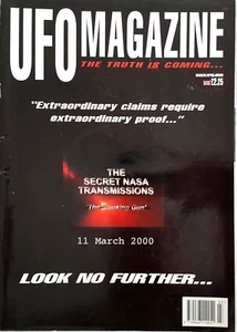 UFO MAGAZINE Mar. / Apr. 2000 Vintage UK Publication "SECRET NASA TRANSMISSIONS" - Picture 1 of 1