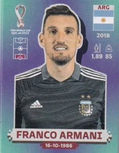 Pegatina Panini Qatar Mundial 2022 Nº ARG 4 Franco Armani - Imagen 1 de 1