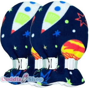 Guanti Cuddlz Navy Space Fleece taglia adulto imbottiti con cinghie bloccabili - Foto 1 di 3