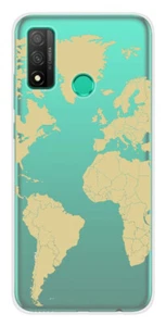 Coque en silicone imprimée compatible Huawei P Smart 2020 Map beige - Picture 1 of 3