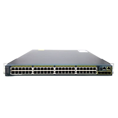 Cisco WS-C2960S-48LPS-L 48 Port PoE Gigabit Ethernet Stackable Switch 4 SFP - Image 1 of 2