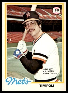 1978 O-Pee-Chee #169 Tim Foli San Francisco Giants NM-MT OPC SET BREAK! - Picture 1 of 2