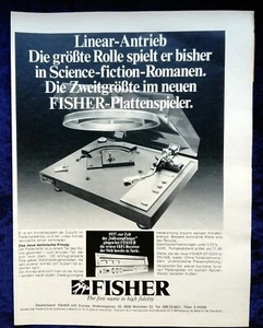 Fisher Plattenspieler, MT 6225, originale Werbung aus 1977 - Picture 1 of 1