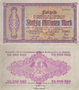 Banknoten Recklinghausen 1923 Inflationsgeld Landkreis Recklinghausen und Buer g - Bild 1 von 1