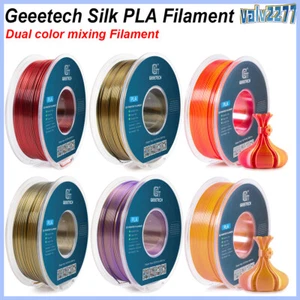 Geeetech Silk PLA filament 1,75 mm 1kg 2-wielokolorowy do drukarki 3D wielokolorowy DE - Zdjęcie 1 z 18