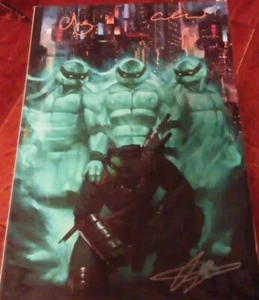 T.M.N.T. Impresión 11x 17 The Last Ronin 3x Firmado Aaron Bartling Escorza Bro+COA - Imagen 1 de 3