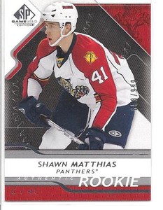 SHAWN MATTHIAS 2008-09 SP Game-Used ROOKIE CARD RC x/999 #153