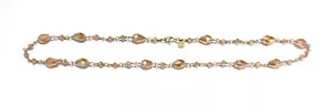 Collarino tipo choker ematite color Choca mousse colore Pantone argento 925 - Foto 1 di 6