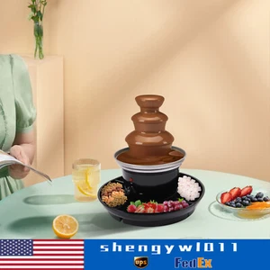 3 Tier Stainless Steel Luxury Cheese Cascading Fondue Chocolate Fountain Machine - Picture 1 of 21