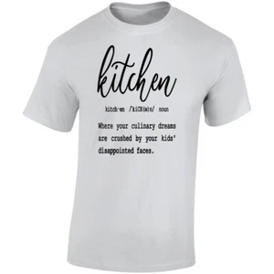 Kitchen Definition Tee Funny Culinary TShirt Sarcastic T Shirt Unisex Cook Tee - Picture 1 of 12