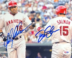 Garret Anderson & Tim Salmon Signed 8x10 Angels Photo PSA 4A39792 - Picture 1 of 2