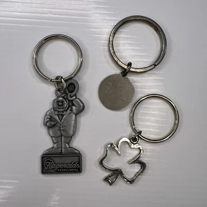 Lote Llavero Vintage Retro Llavero Llavero Fitzgeralds Casino Hotel Trébol Suerte Años 70 - Imagen 1 de 9