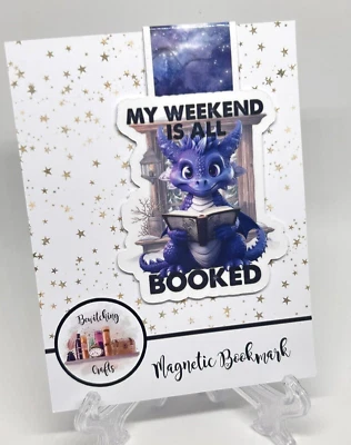 BEWITCHINGLY BOOKISH Cute Dragon Magnetic Bookmark Book Lover Bookish Gift Planner Journal