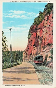 Postkarte TN Chattanooga Tennessee - Trolley Line bei James Point - Antik um 1915 (D13) - Bild 1 von 4