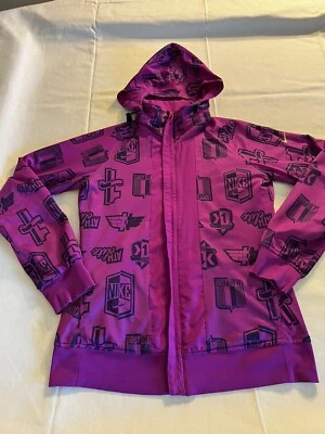 Nike Women Jacket M Purple Dri Fit Reversible Spell Out - Image 1 of 4