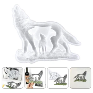 Molde de fundición Wolf molde de silicona molde de resina epoxi adorno hágalo usted mismo molde molde flexible - Imagen 1 de 11