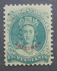 NOVA SCOTIA #11 SPECIMEN SPIRO WELL DONE HISTORIC FORGERY CAN.SHIP $1.99 COMB. - Picture 1 of 2