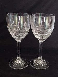 1st Quality- Marked Pair Of Edinburgh Crystal - Tweed - 18.8 cm Wine Glasses - Picture 1 of 9