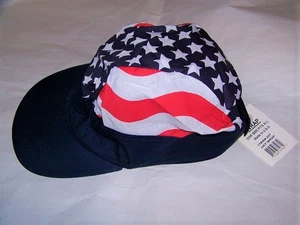 USA Flag Hat Wrap with Solid Blue Billl (11856( - Picture 1 of 2