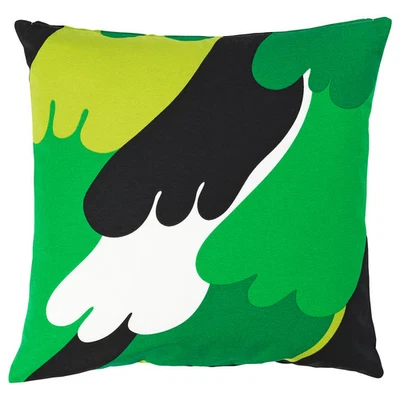 Ikea ANGSFIBBLA Pillow Cushion Cover 20" x 20" Multicolor Green Abstract - NEW - Image 1 of 4