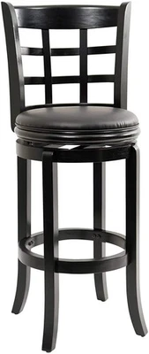 Kyoto Bar Height Swivel Stool, 29-Inch, Black - Image 1 of 3