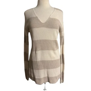 maglione scollo a V beige e panna a.n.a taglia media - Foto 1 di 4