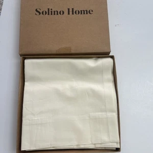 Solino Home 75% Algodón X 25% Lino Marfil Cortina 52” x 108” 2 en 1 Estilo Colgante - Imagen 1 de 3