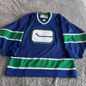 Authentic MiC CCM Vintage NHL Vancouver Canucks Stick in Ice Trikot Herren Medium - Bild 1 von 8