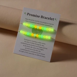 2Pcs/Set Colorful Luminous Bracelet Friendship Couple Bracelet - Picture 1 of 4