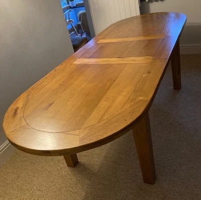 Solid Oak Extendable Table - 195cm-245cm Long - Great Condition - Image 1 of 4