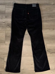 Levi’s Nadelstreifen schwarz Cord Boot Cut Hose Herren 29x30 klassische Passform - Bild 1 von 16