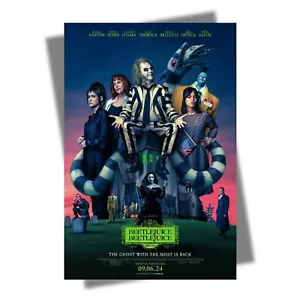 Beetlejuice Poster Horror Movie Michael Keaton Winona Ryder T476 - Picture 1 of 6