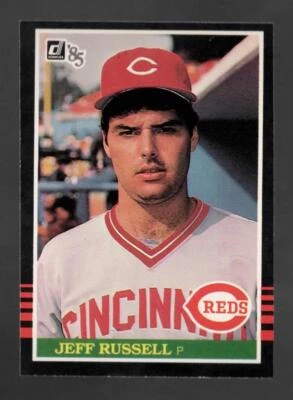 1985 Donruss Jeff Russell Cincinnati Reds #487 Excellent - Image 1 of 2