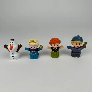 Lot of 4 Disney Frozen Little People Fisher Price Anna, Elsa, Kristoff, and Olaf - Picture 1 of 20